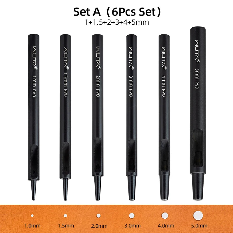 Leather Round Hole Punch Tool Set for DIY Crafting