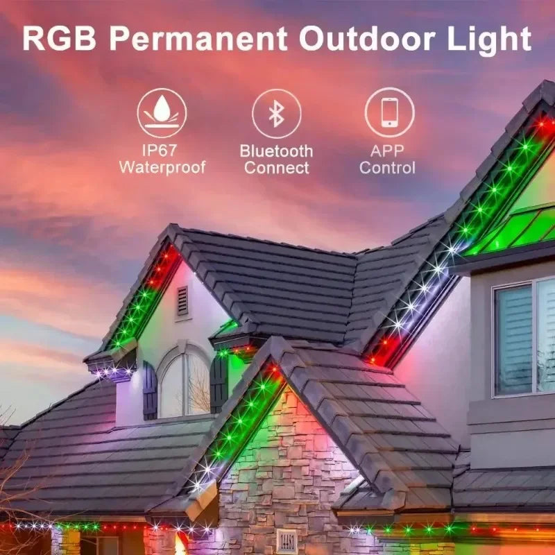 MIMIRGB Smart RGBIC Outdoor Eaves Lights For Home Decoration