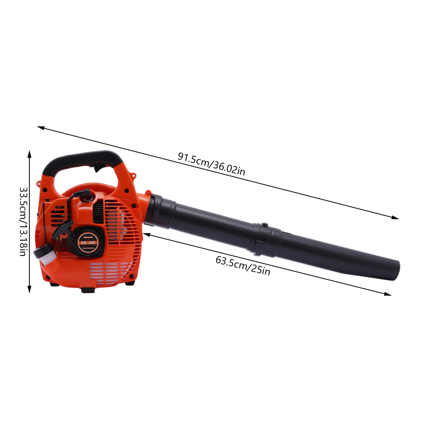 Gas Leaf Blower Two Stroke Handheld Commercial Grade