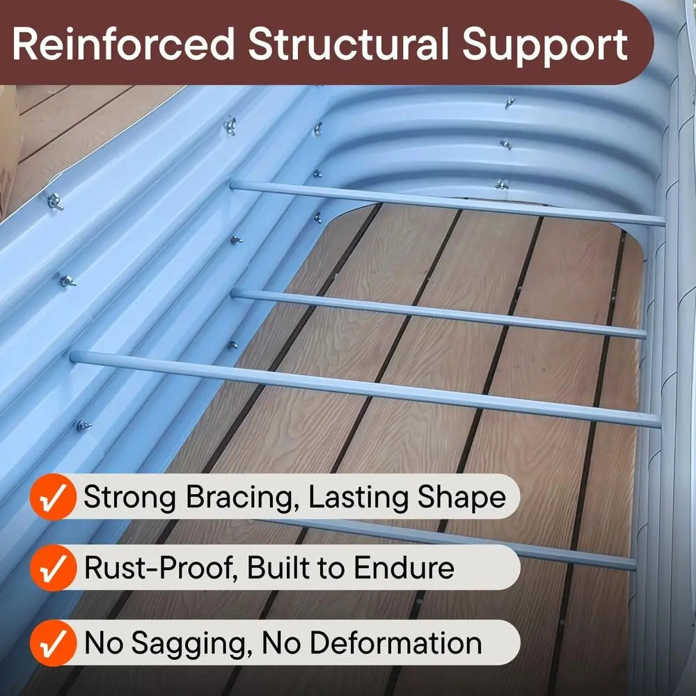 Galvanized Raised Garden Beds For Outdoor Plants And Veggies