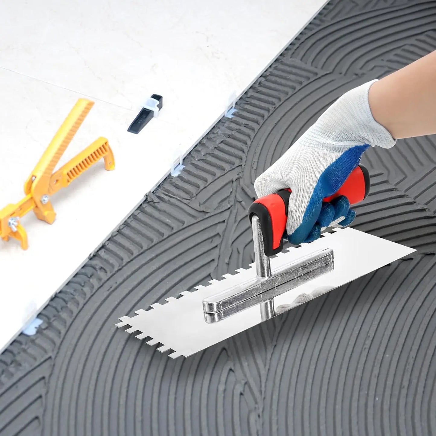 3-Piece Stainless Steel Trowel Set for Tile and Masonry