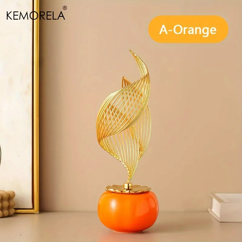 KEMORELA Ceramic Statue Nordic Creative Light Luxury Home Decor Figurine