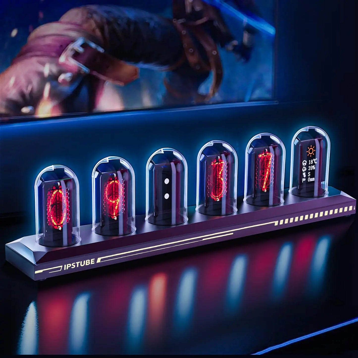 Aiopp Nixie Tube Clock Kit Night Light With Digital Calibration