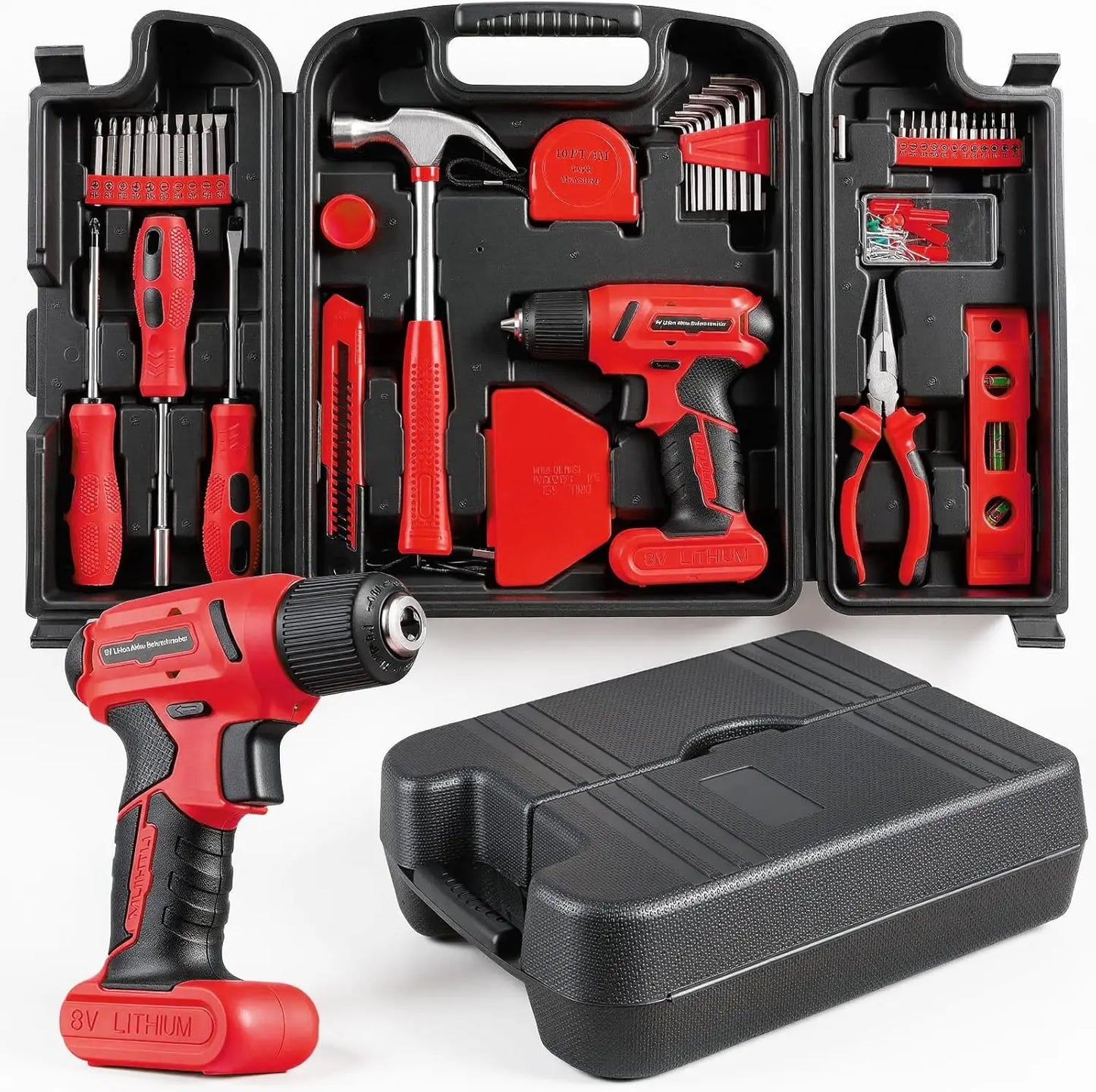 TLGREEN 101-Piece 8V USB Cordless Drill Driver Kit