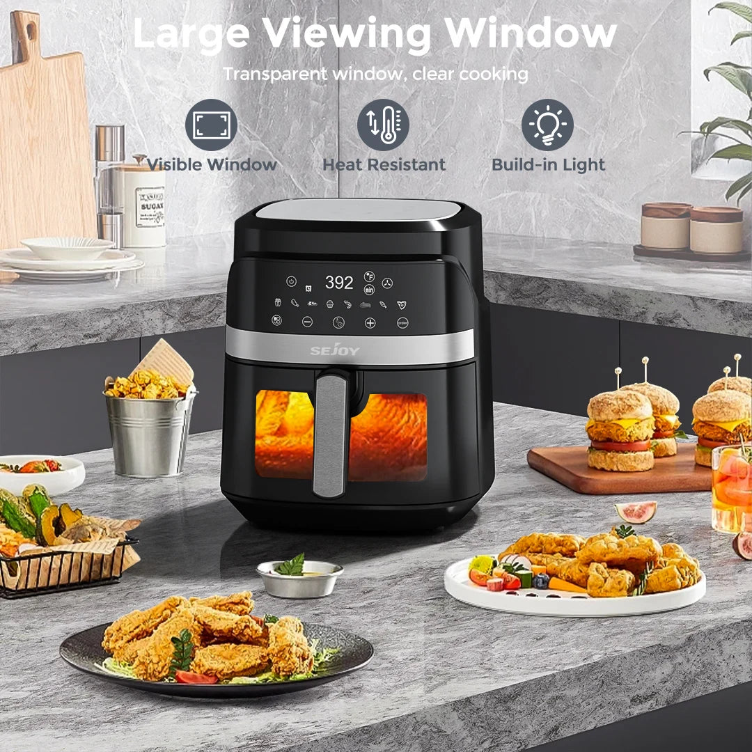 Sejoy 8-in-1 Air Fryer For Baking, Roasting And Frying
