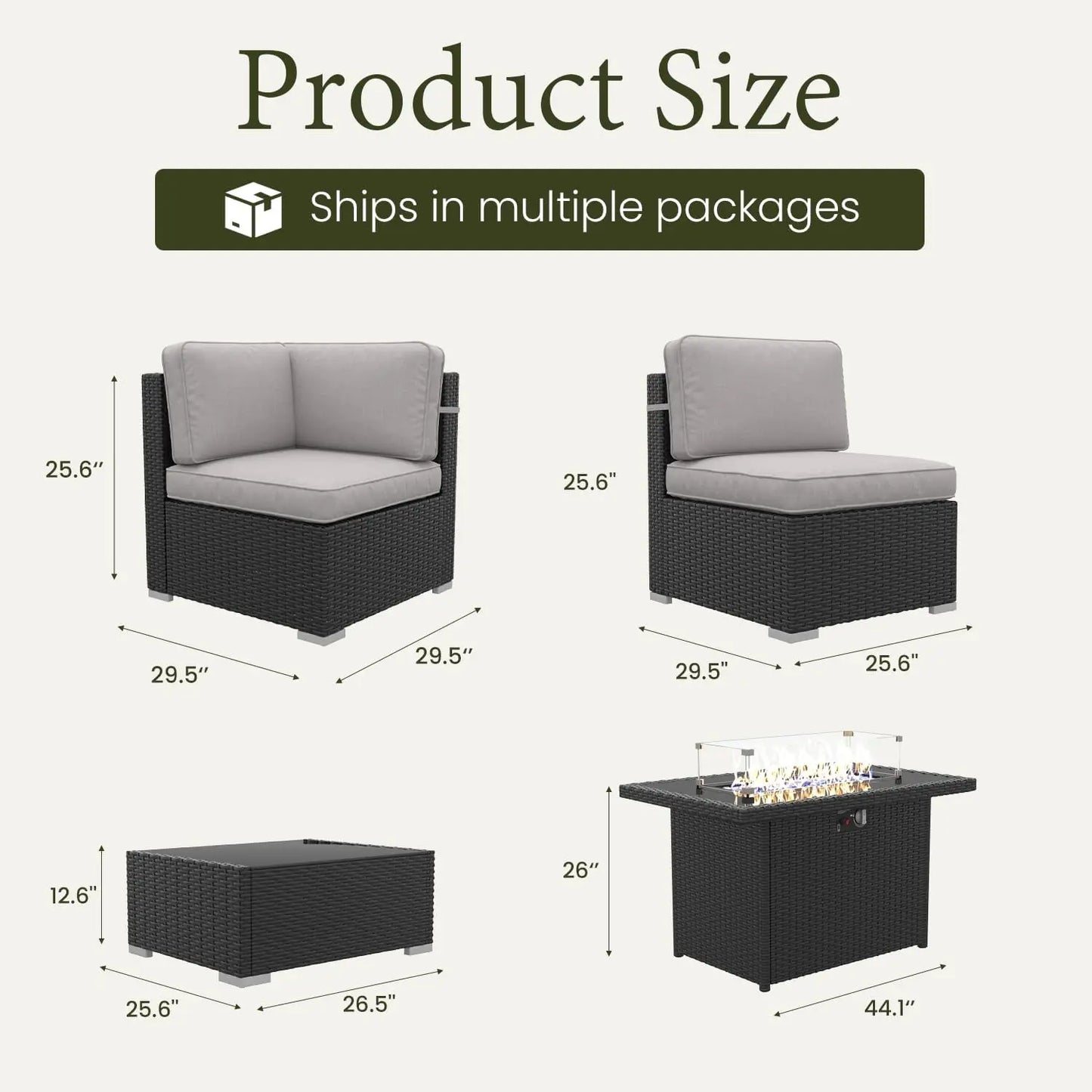 Outdoor Patio Furniture Set With Fire Pit And Coffee Table