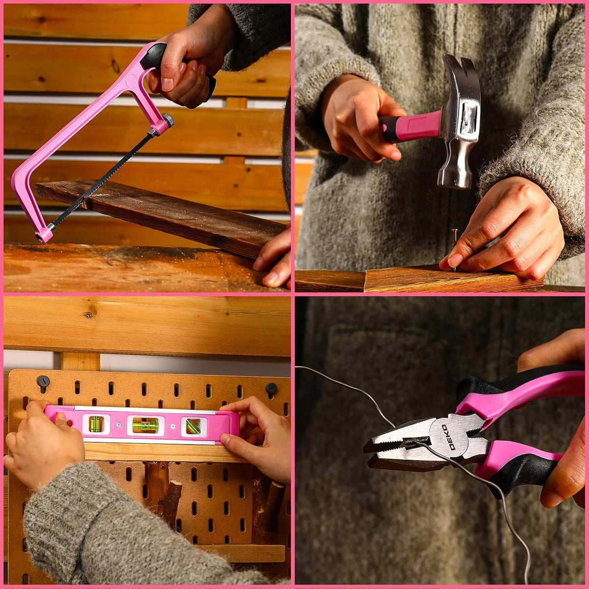 DEKO Home Mechanic Toolbox With 12V Cordless Drill Kit