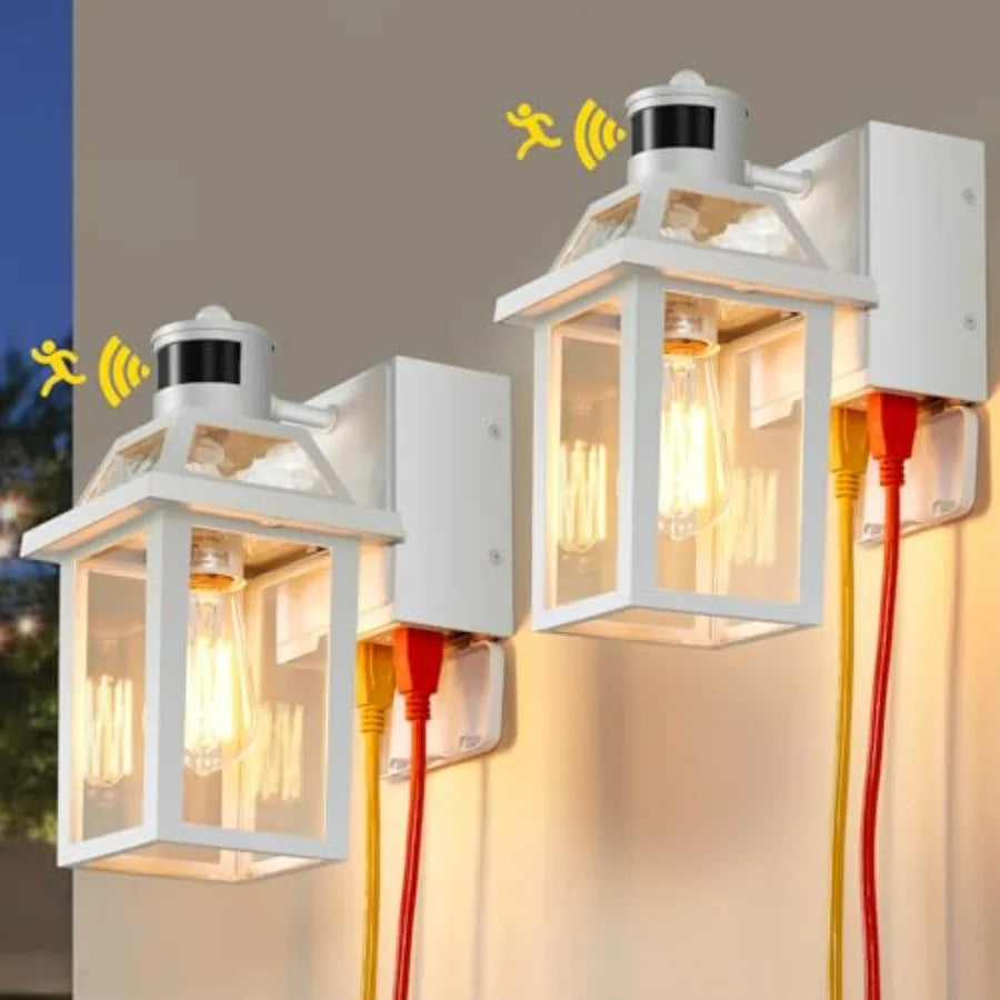 Porch Lights With GFCI Outlet Dusk To Dawn Outdoor