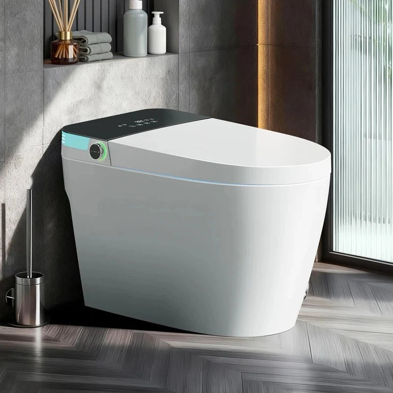 Smart Toilet With Tankless Bidet Wash And Auto Open Lid