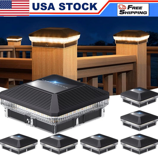 Solar Post Lights Outdoor With 3 Modes 40 LEDs Fence