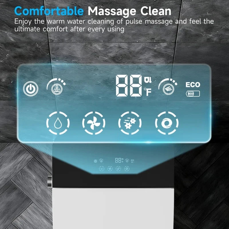 Smart Toilet With Tankless Bidet Wash And Auto Open Lid