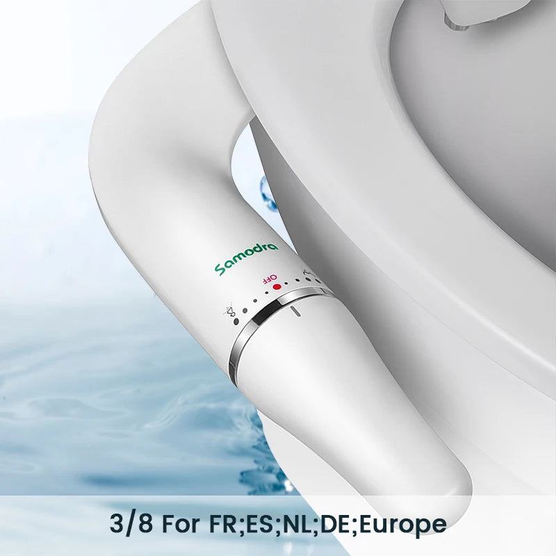 SAMODRA Ultra-Slim Bidet Seat Attachment With Adjustable Water Pressure