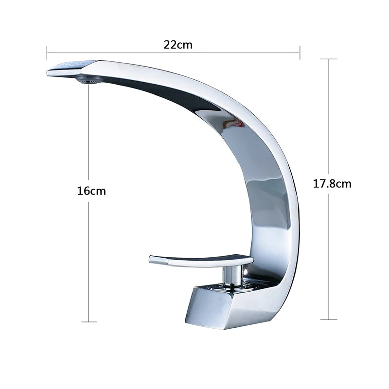 Ulgksd Deck Mounted Basin Faucet Single Handle Hot Cold Water