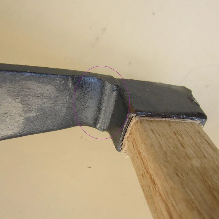 Forged Small Hoe With Bamboo Handle Carbon Steel Garden Tool