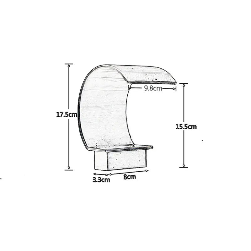 Dfrkjhre Basin Faucet Deck Mounted Waterfall Crystal Handle