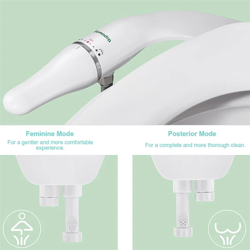 SAMODRA Ultra-Slim Bidet Seat Attachment With Adjustable Water Pressure