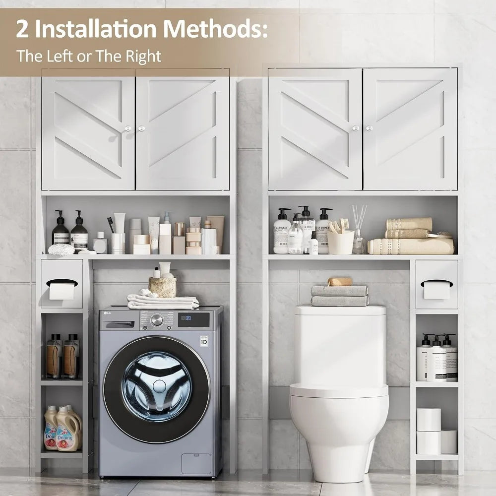 Over Toilet Storage Cabinet With Toilet Paper Holder