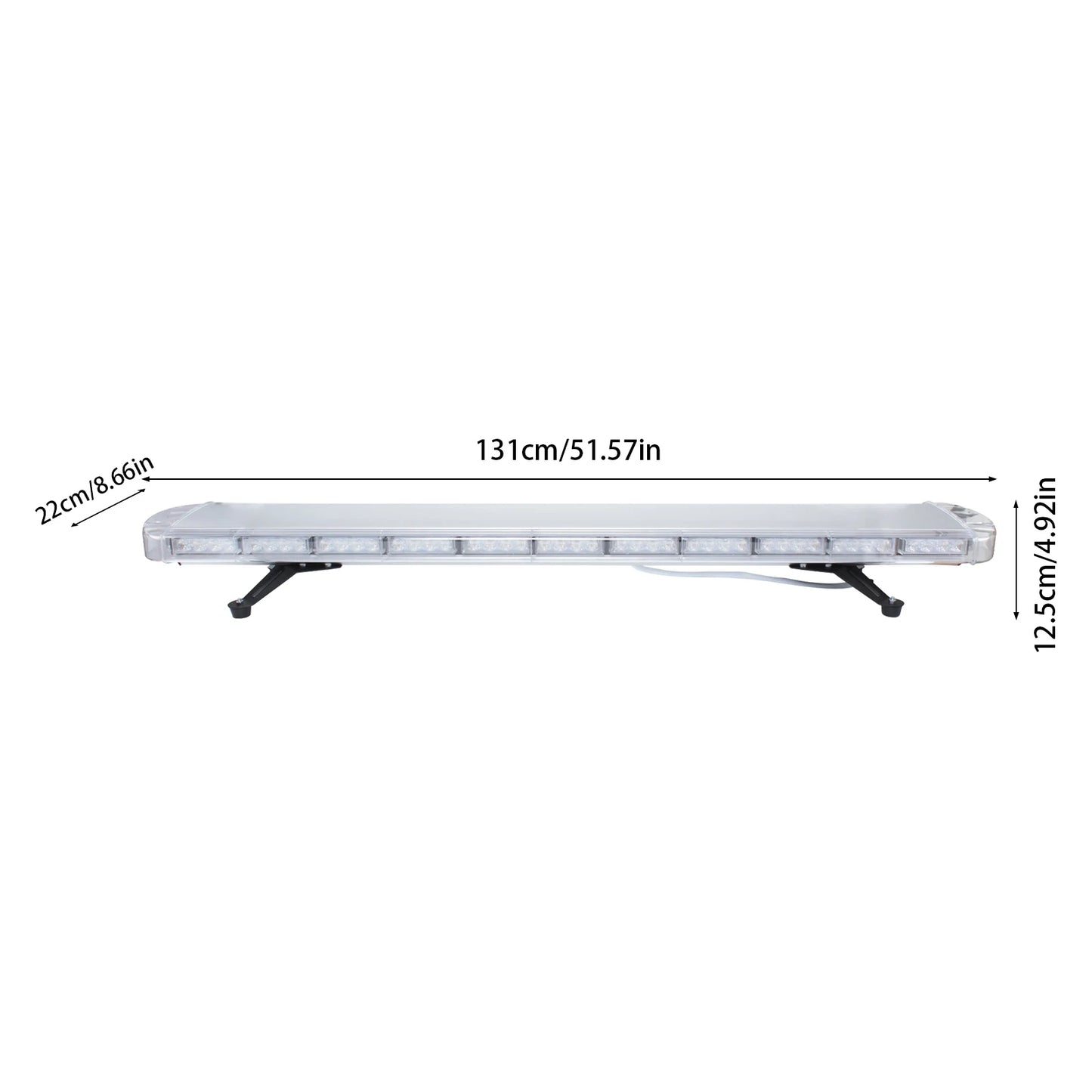 Emergency 96LED 360 Degree Strobe Light Bar With Remote Control