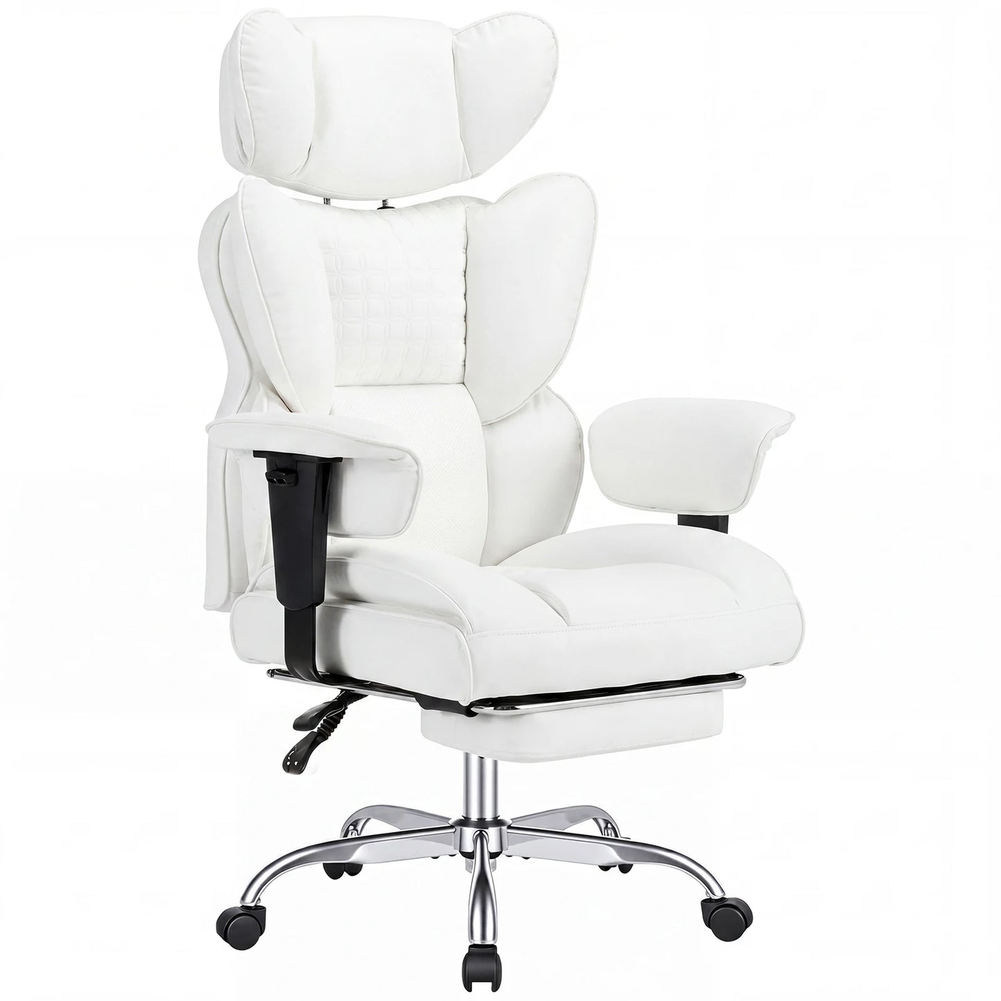 JHK Ergonomic Adjustable Armrests Computer Chair With Footrest