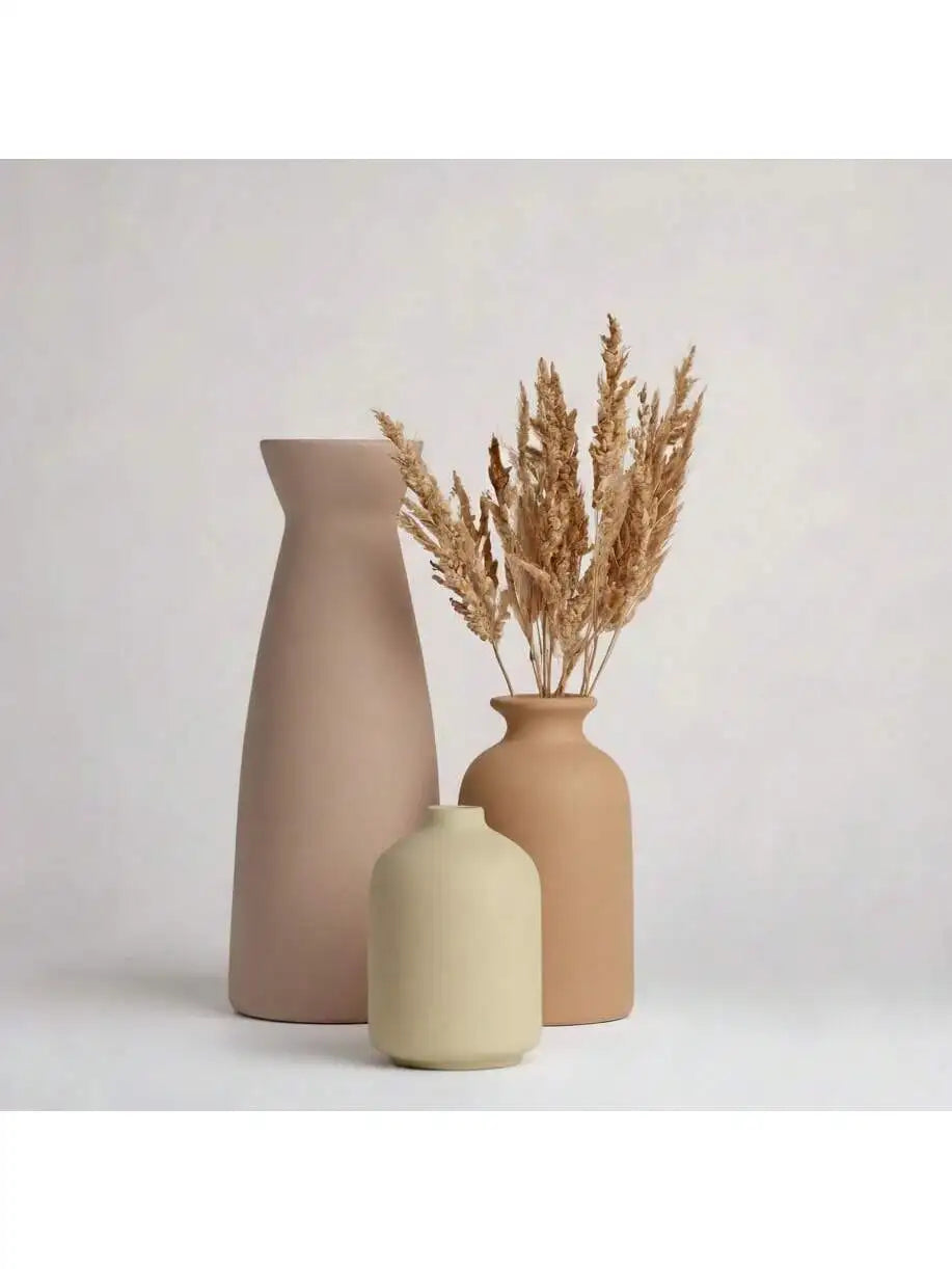 Minimalist Porcelain Vases Set for Modern Home Decor and Weddings