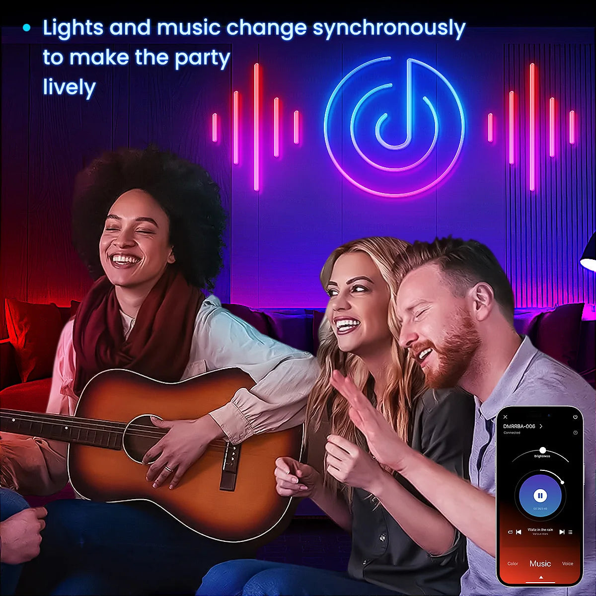 Aiopp Neon LED Rope Lights RGB Strip Remote App Control