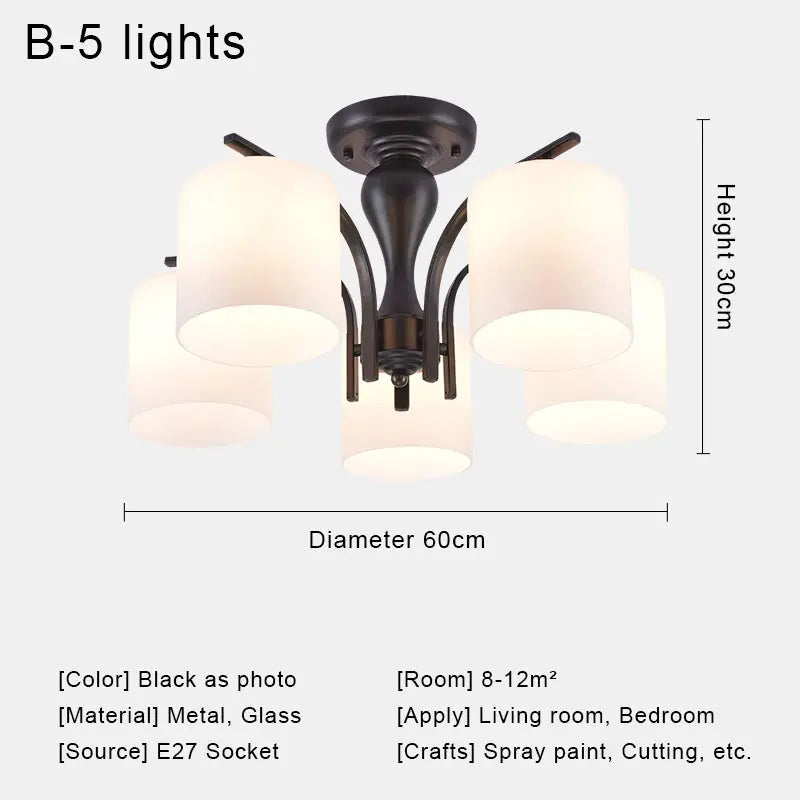Owen Lyca Modern LED Chandelier Crystal Glass Shade