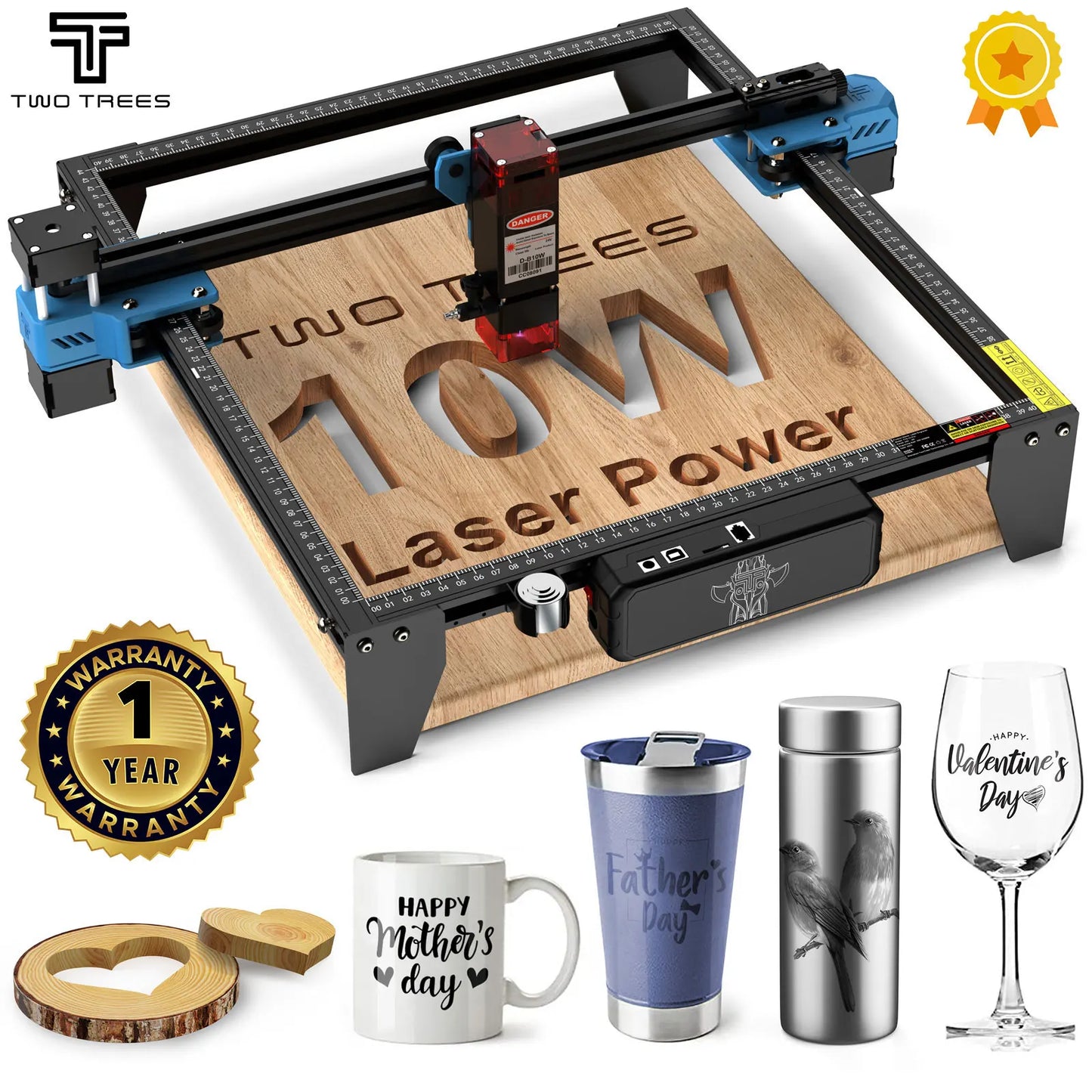 Two Trees TTS-10 Pro 80W Laser Engraver for DIY Projects