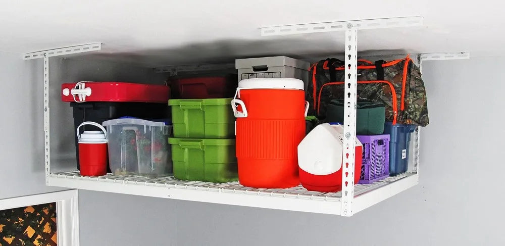 Heavy Duty Overhead Garage Storage Rack 500 Lb Capacity