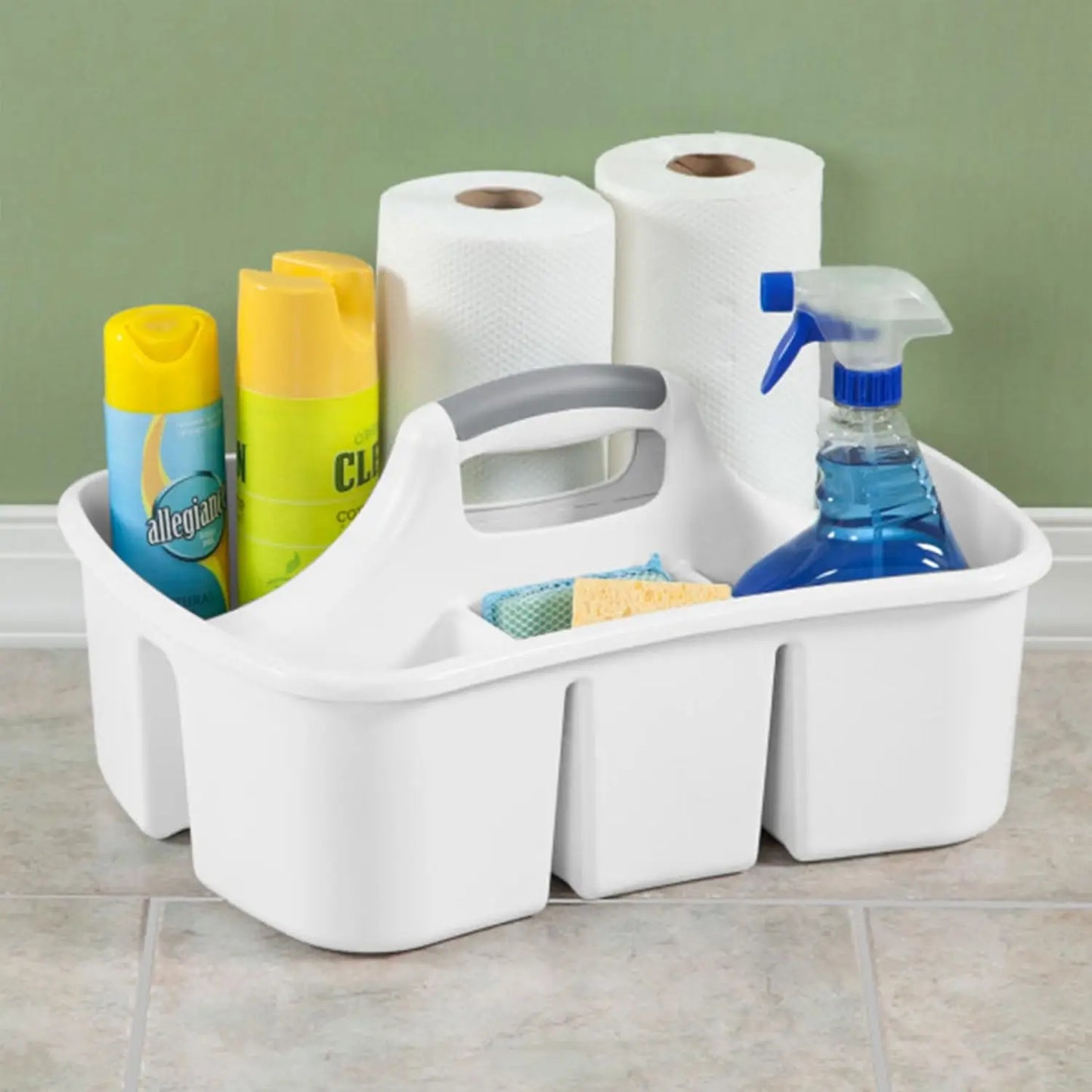 XMSJ 6 Pack Divided Ultra Caddy Plastic Storage Organizer
