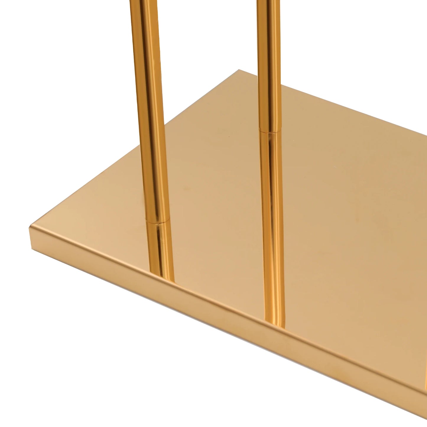 Crystal Flower Stand With Golden Frame And Crystal Bars