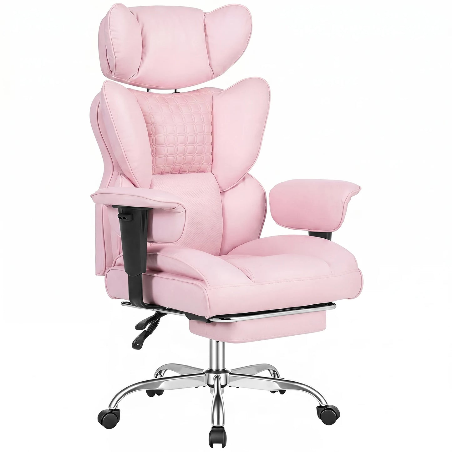 JHK Ergonomic Adjustable Armrests Computer Chair With Footrest