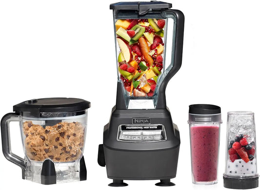 1500W Mega Kitchen System With Blender And Food Processor