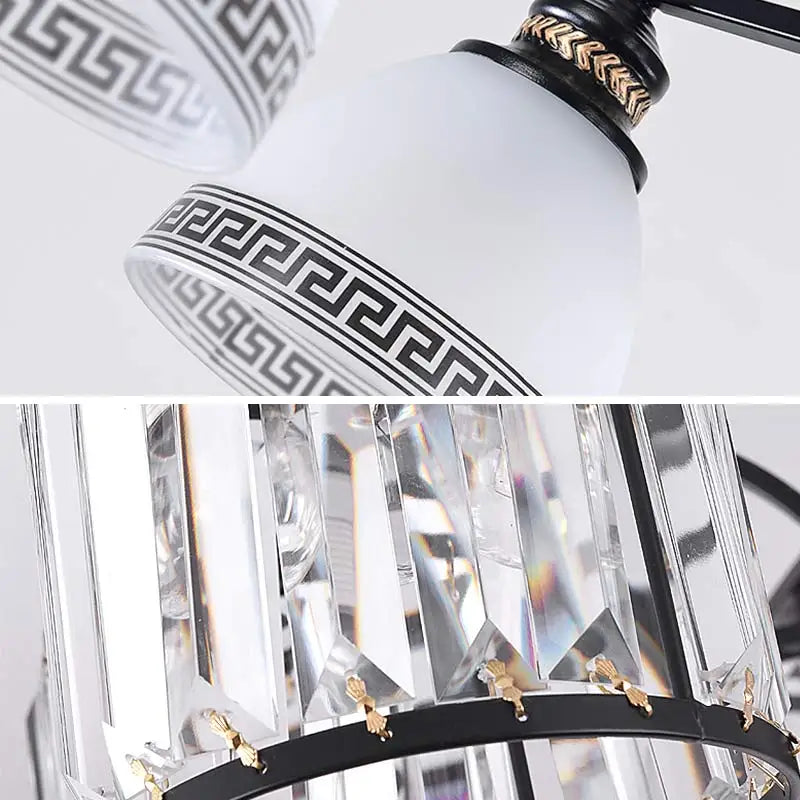 Owen Lyca Modern LED Chandelier Crystal Glass Shade