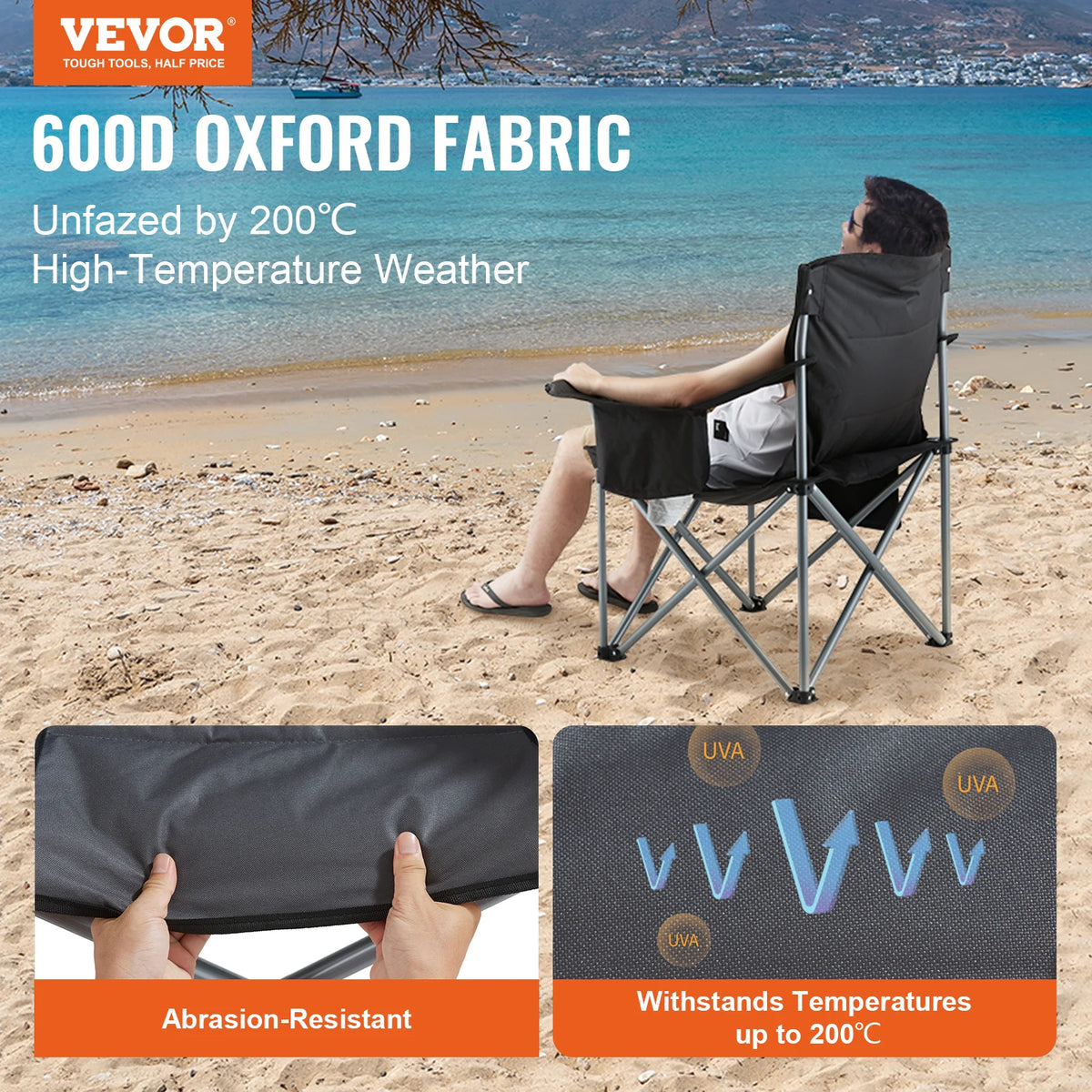 SucceBuy Portable Folding Outdoor Camping Chair for Hiking and Fishing