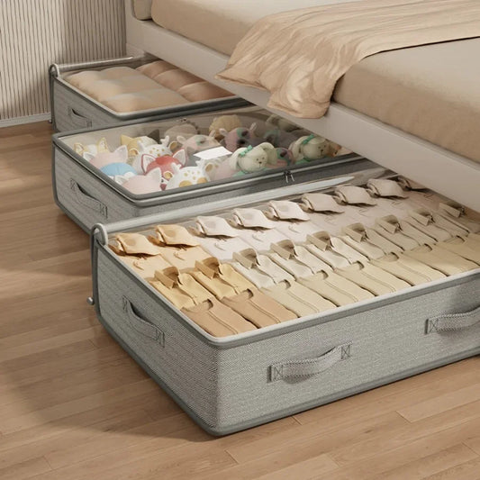 Under Bed Storage Containers Rectangle Multipurpose Organizer Bins Foldable Bags