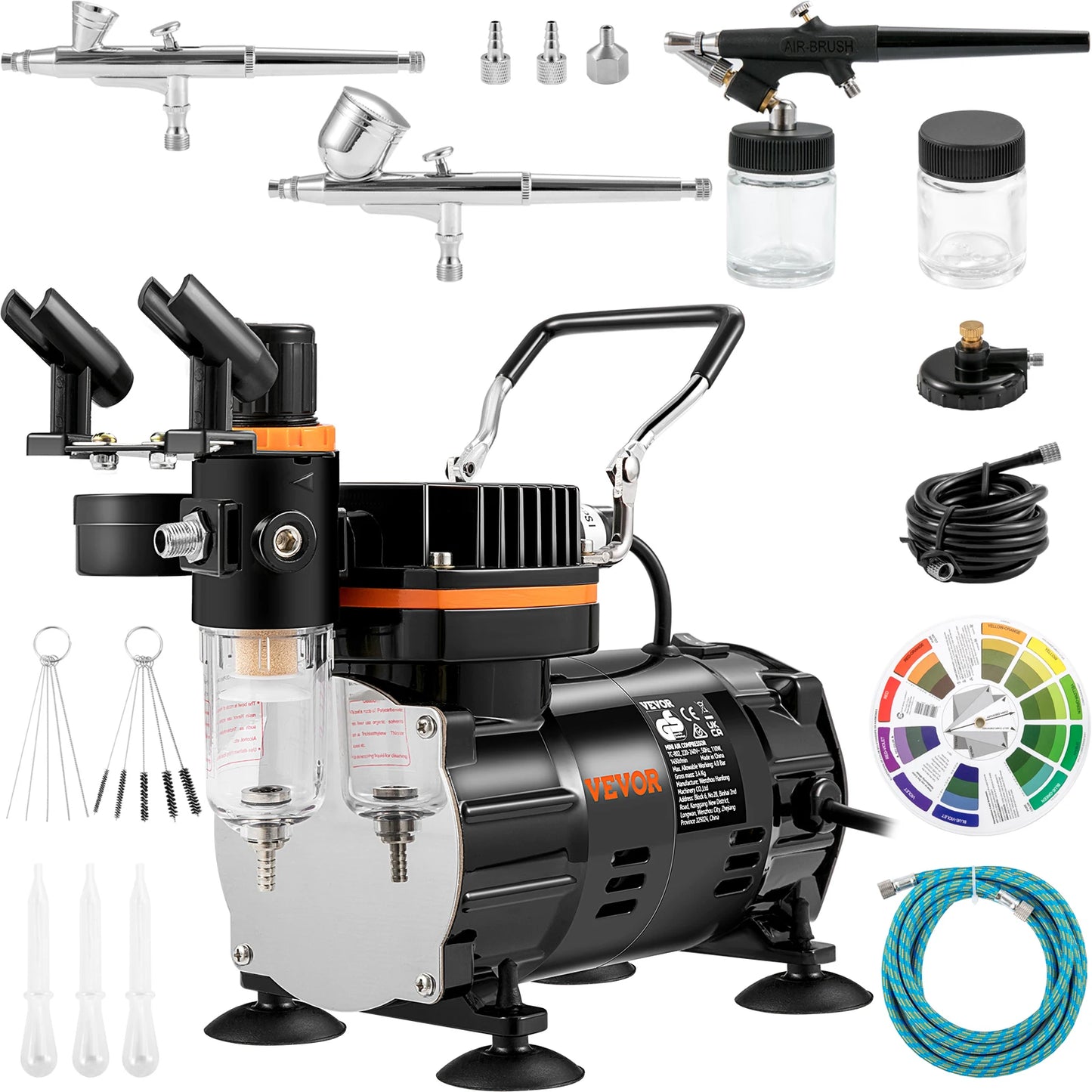 SucceBuy Professional Dual-Action Airbrush Spray Gun Set