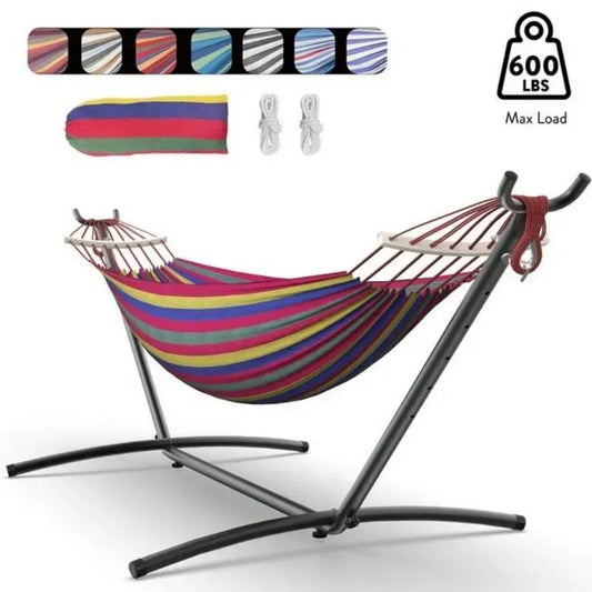 GYROOR Adjustable Stand Hammock With Storage Bag 600 LB Capacity