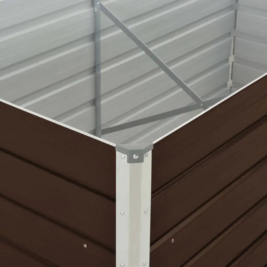 Metal Raised Garden Bed for Balconies and Patios Galvanised Steel