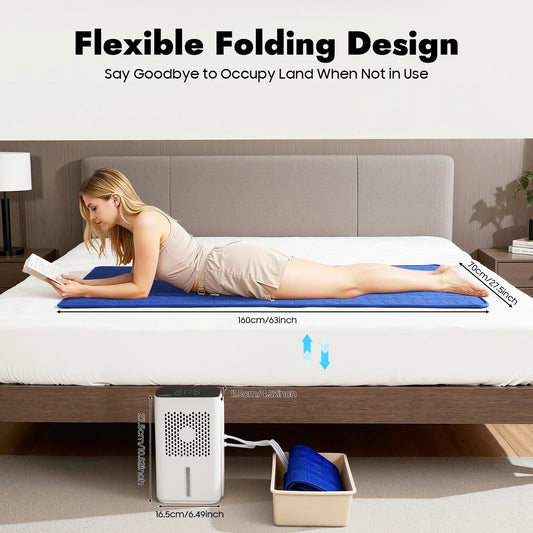 Bymaocar Water Bed Cooler Mattress Pad With Host Cushion 110V