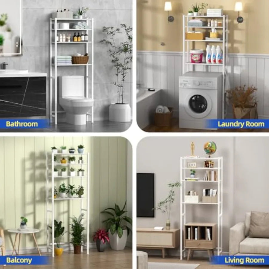 Over The Toilet Storage Rack, Freestanding Bathroom Organizer Shelves