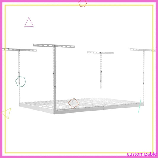Heavy Duty Overhead Garage Storage Rack 500 Lb Capacity