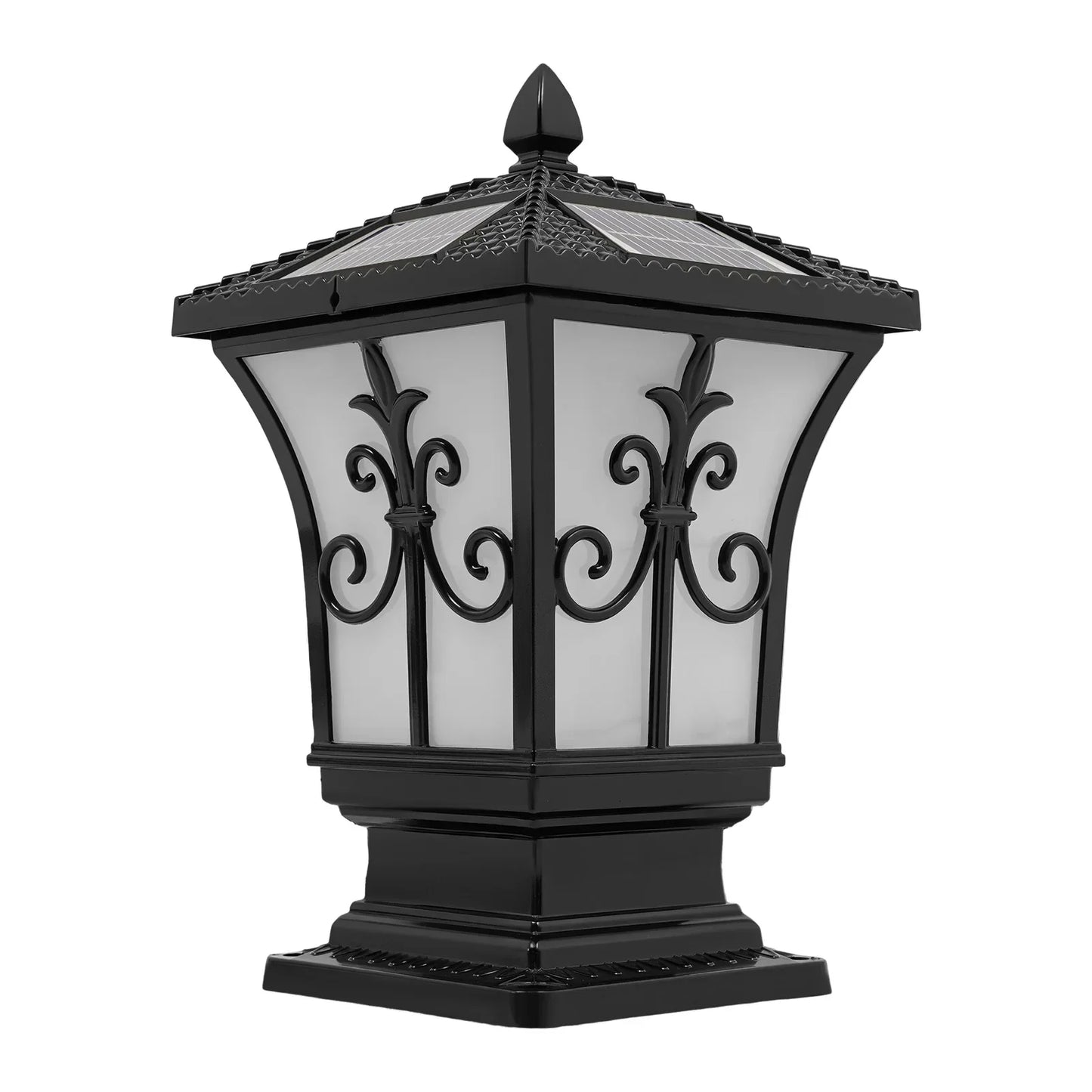Bymaocar Outdoor Solar Post Light With Remote Control