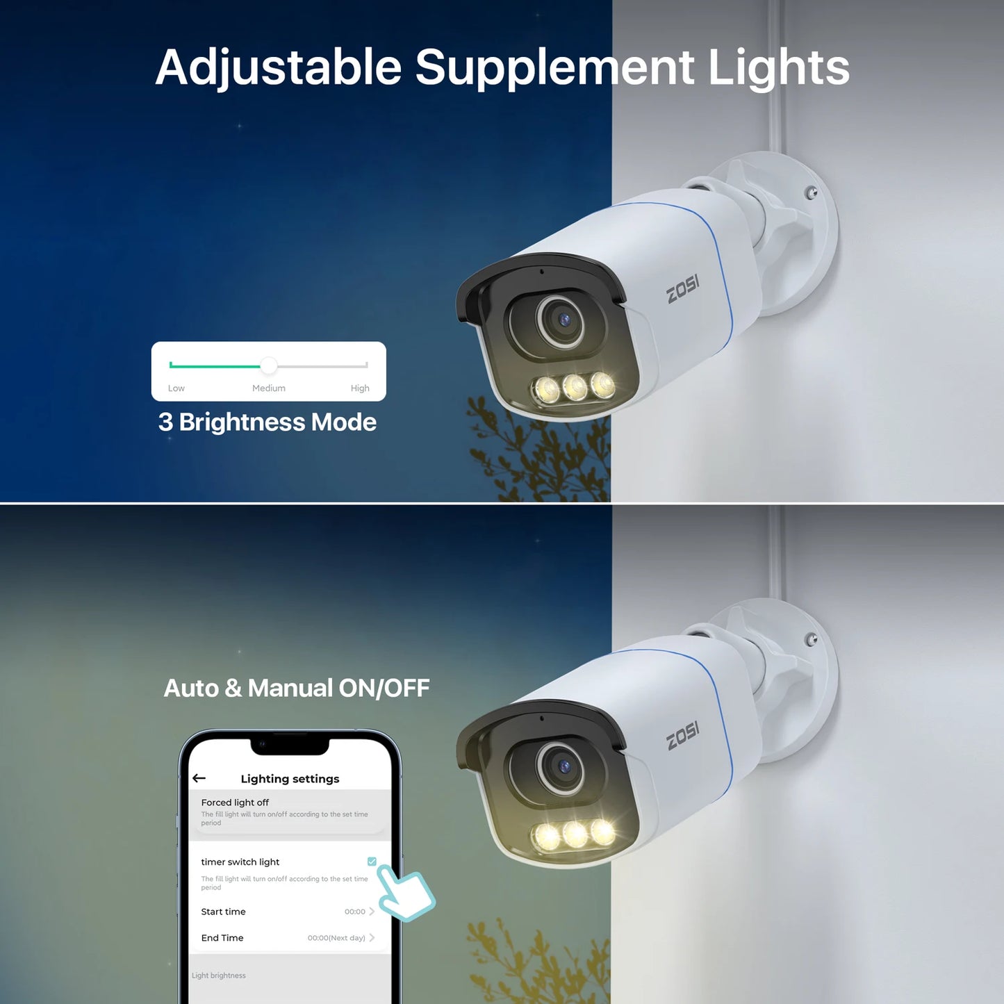 ZOSI C186A PoE Security IP Camera Aurora Lux Night Vision