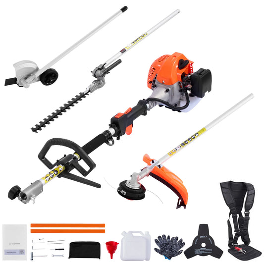 SucceBuy Two Cycle Gas Hedge Trimmer With Protective Gear Set