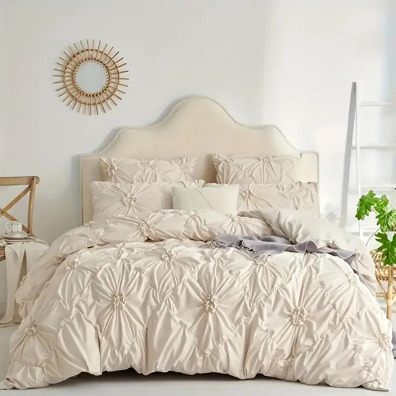 Bohemian Rhomboid Plaid Quilt Cover Set Duvet Cover And Pillowcases