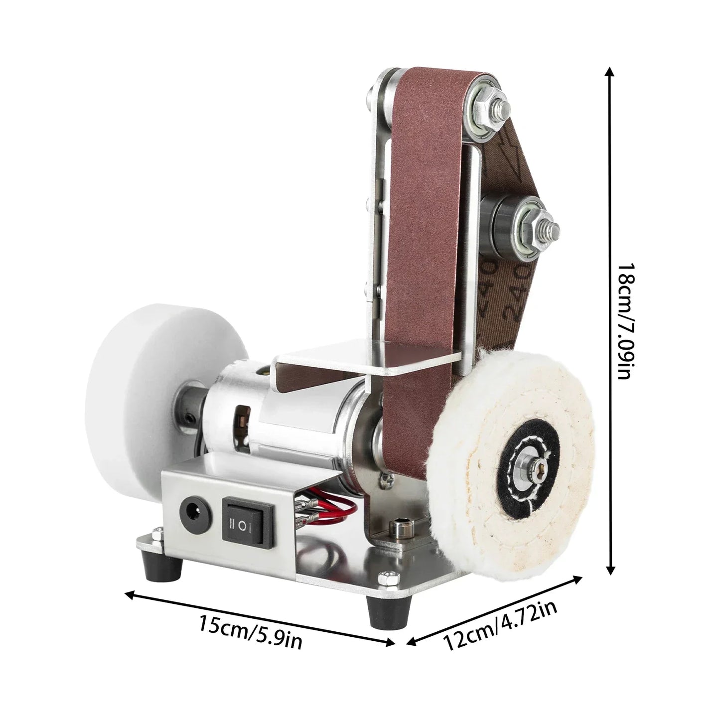 Mini Belt Sander 7 Speed Adjustable 4000 9000rpm DIY Woodworking