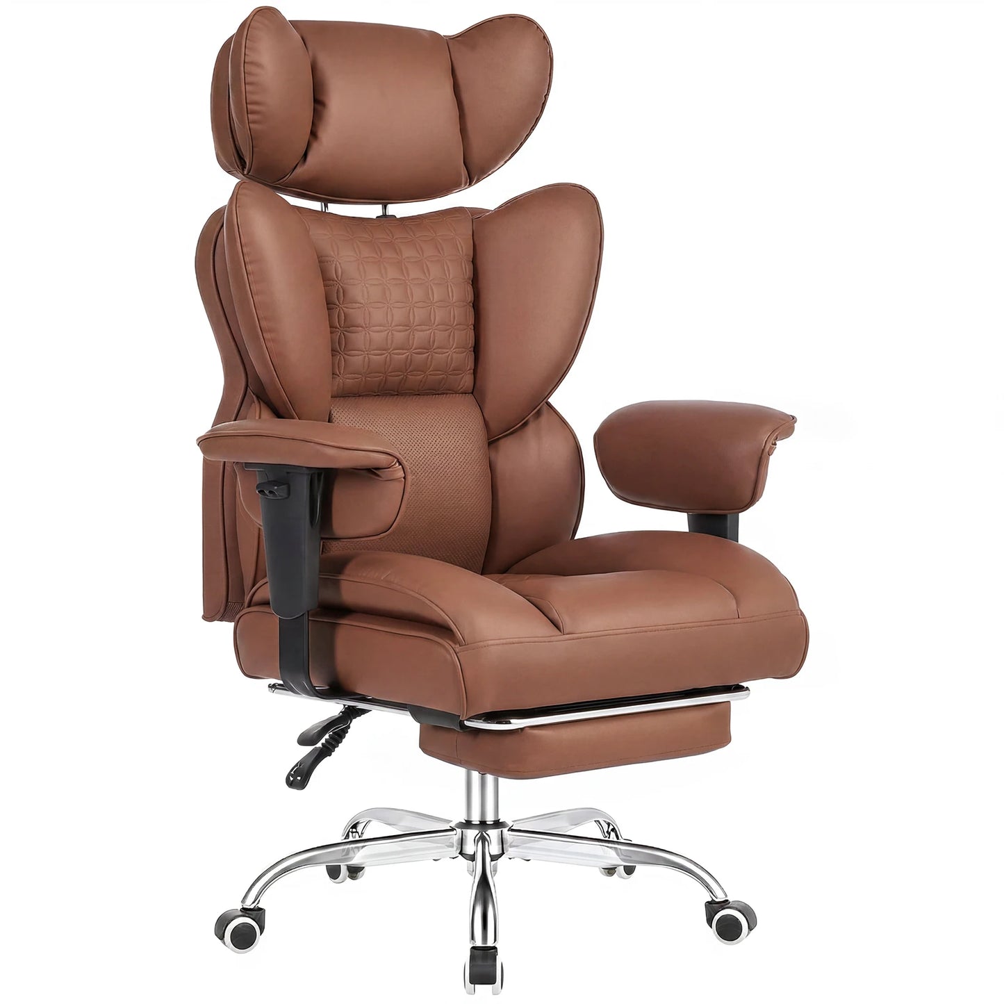 JHK Ergonomic Adjustable Armrests Computer Chair With Footrest