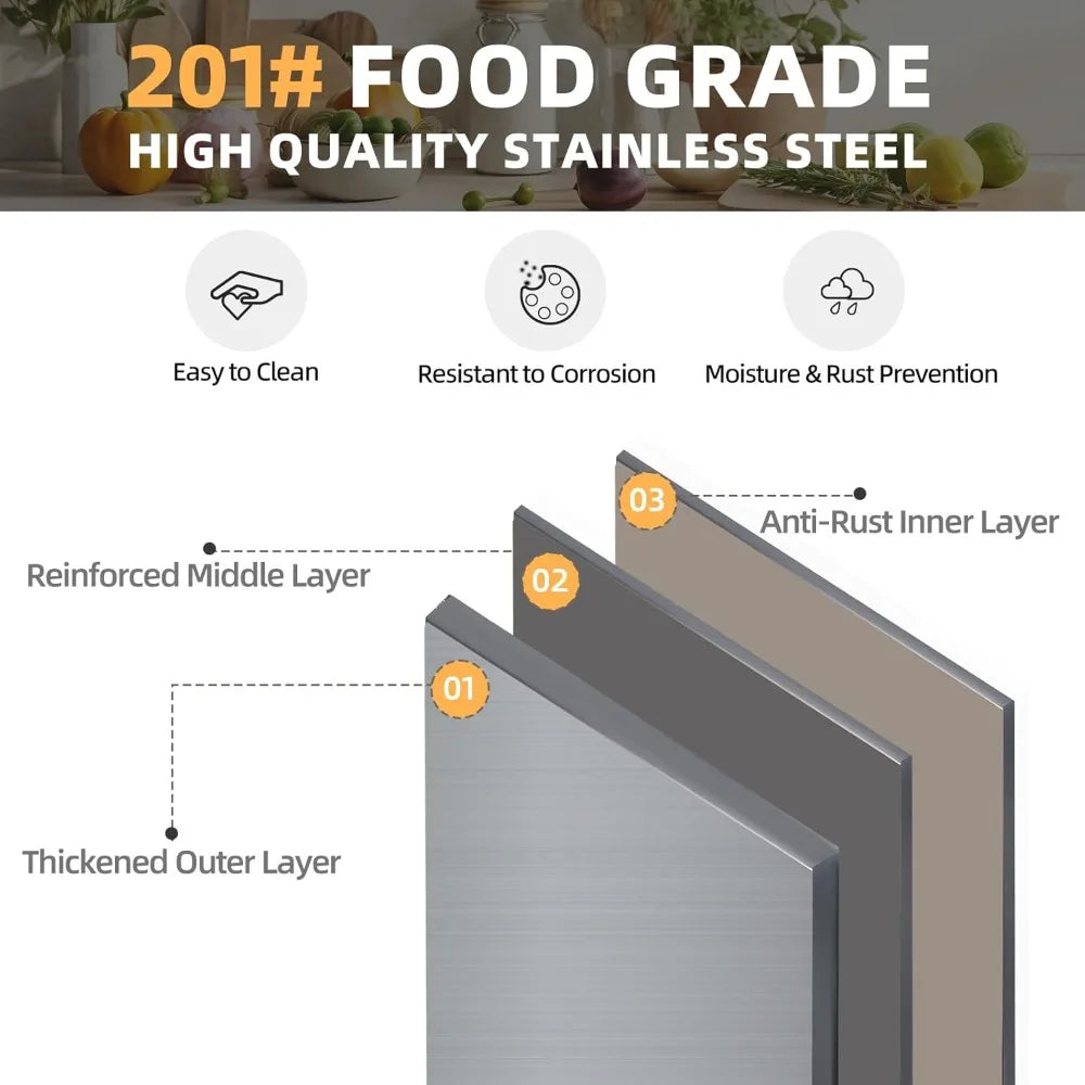 Stainless Steel Prep Table with Two Tier Shelf Workbench