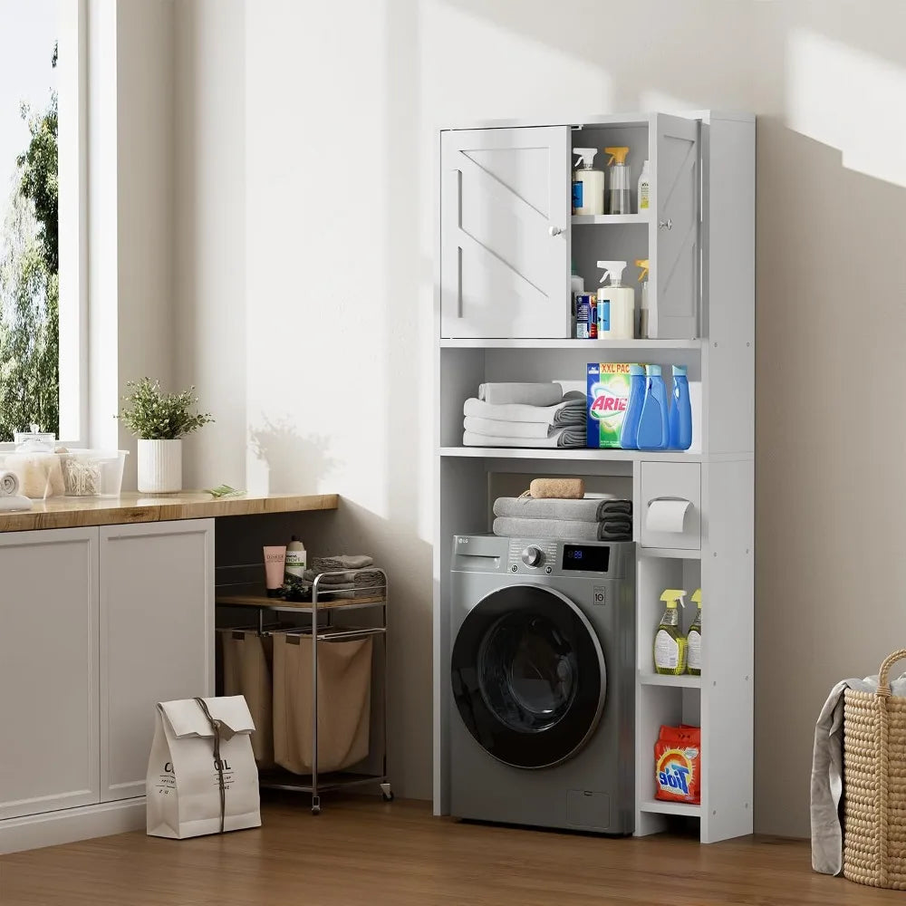 Over Toilet Storage Cabinet With Toilet Paper Holder