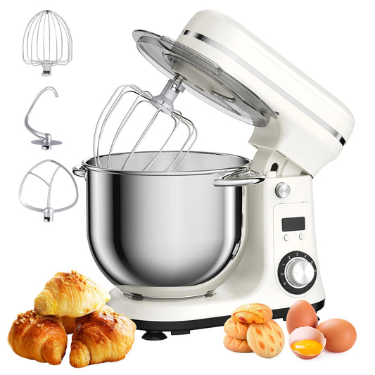 BioloMix Quiet Motor Tilt Head Stand Mixer With Multiple Speeds